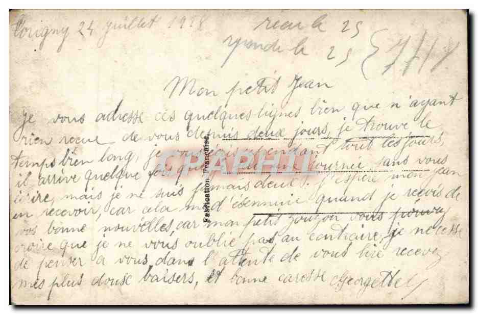 Jeune femme en robe colorée — tenant des fleurs — éditeur inconnu — Achterkant