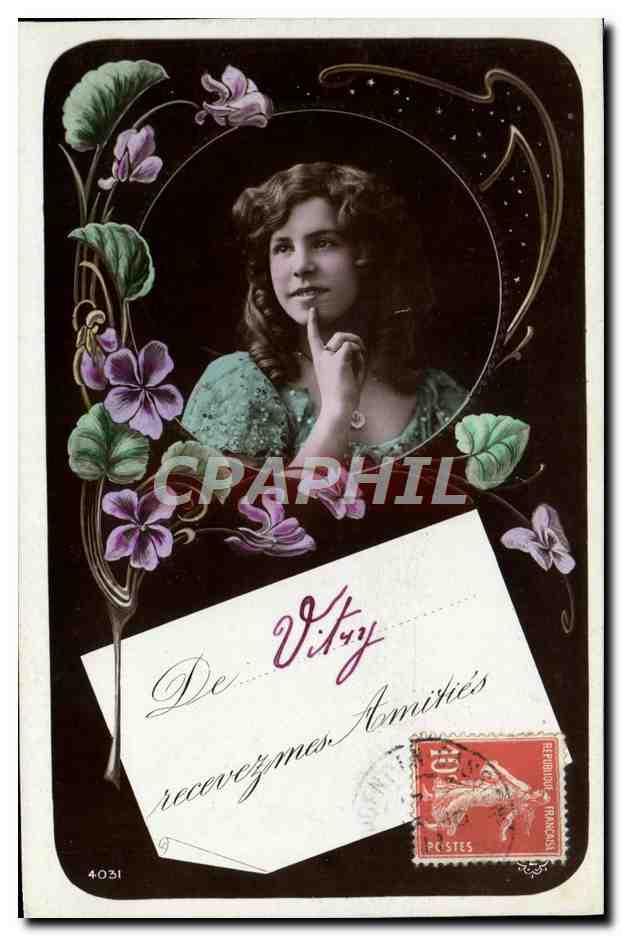 CPA Fantaisie Femme Vitry