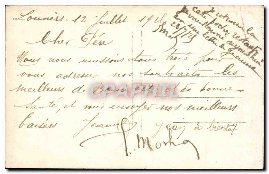 CPA Fantaisie Enfant — Verso