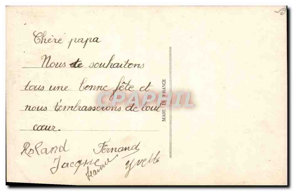 CPA Fantaisie Fleurs — Verso