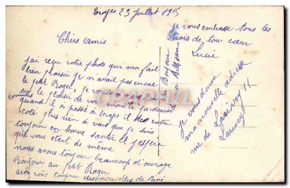 CPA Fantaisie Enfants Alsace Marianne  — Rückseite