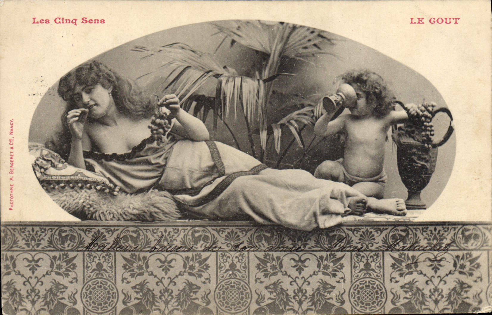 I Cinque Sensi — Il Gusto — Phototype A. Bergeret & Cie, Nancy
