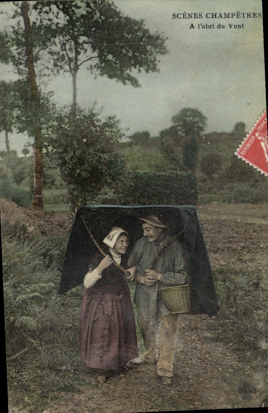 Scènes Champêtres — A l'abri du Vent — Éditeur non identifié