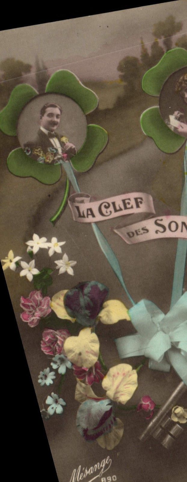 CPA Fantaisie Femme La clef des songes