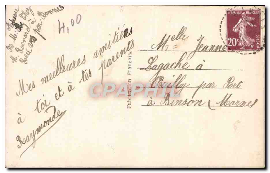 CPA Fantaisie Enfants Poupee — Rückseite