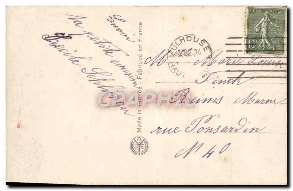 CPA Fantaisie Enfant — Verso