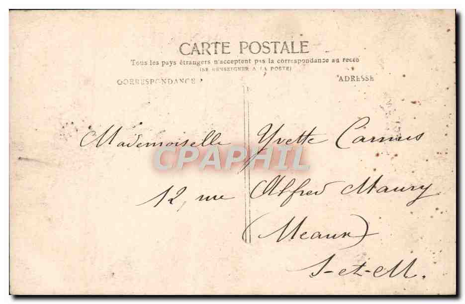 CPA Fantaisie Enfant — Verso