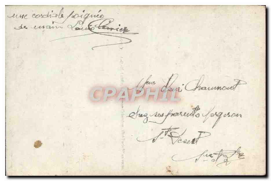 CPA Fantaisie Femme Artichaut  — Verso
