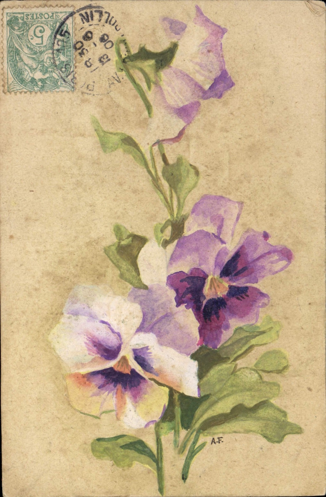 CPA Fantaisie Fleurs 