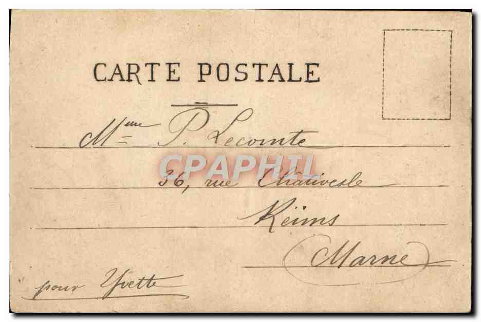 CPA Fantaisie Fleurs  — Rückseite