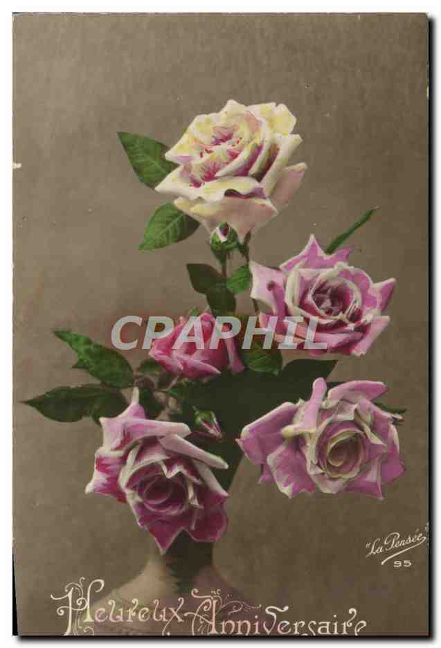 CPA Fantaisie Fleurs