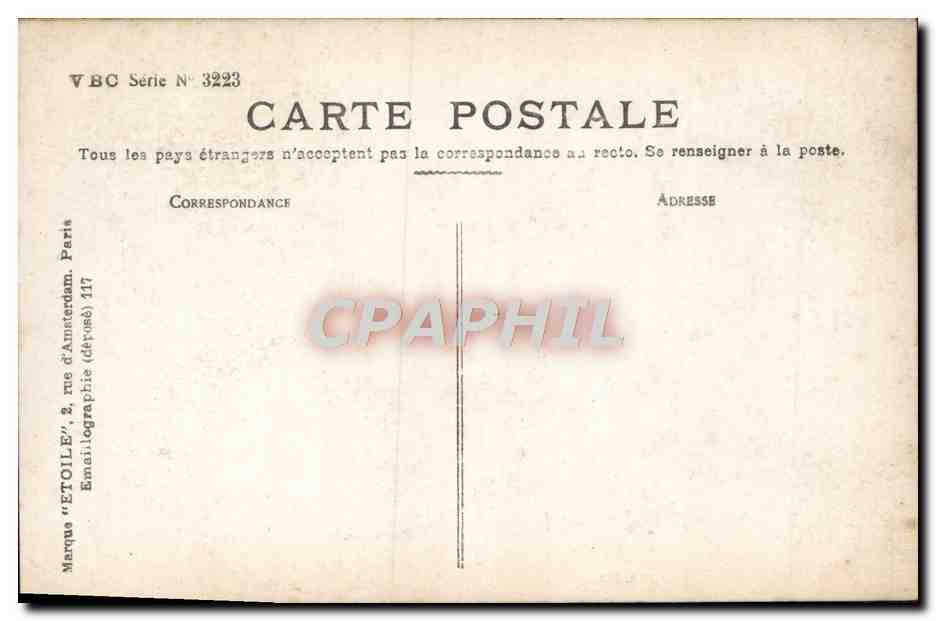 CPA Fantaisie Femme  — Rückseite