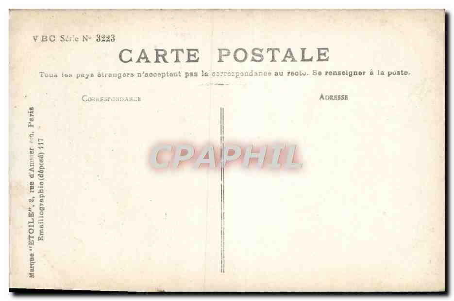 CPA Fantaisie Femme  — Rückseite