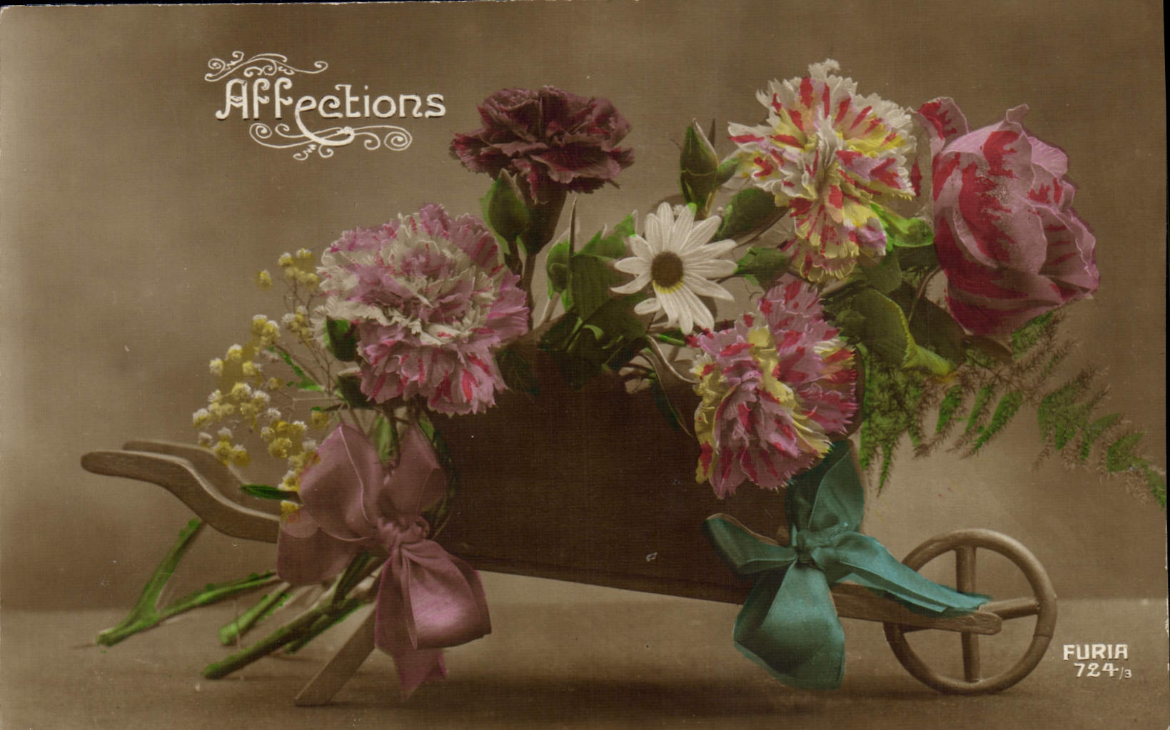 CPA Fantaisie Fleurs