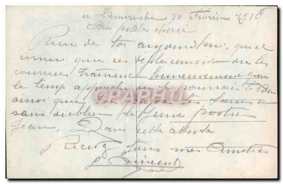 CPA Fantaisie Fleurs — Verso