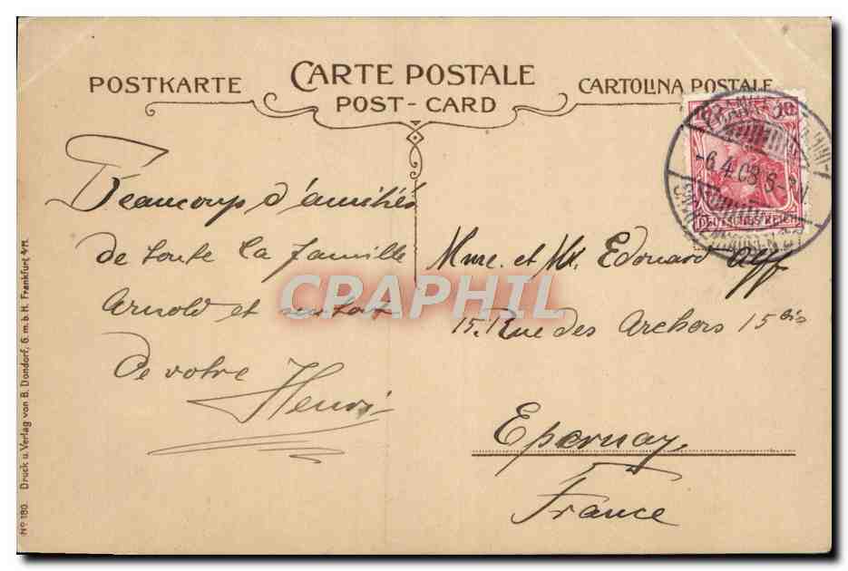 CPA Fantaisie Femme  — Verso