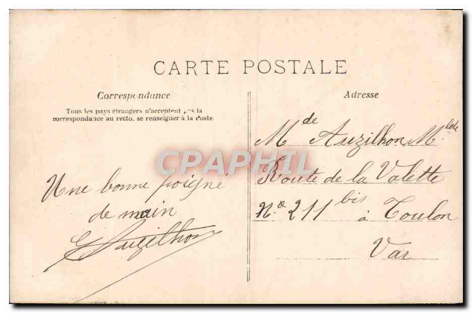 CPA Fantaisie Femme  — Rückseite