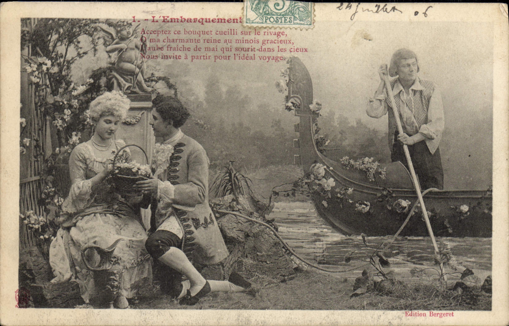 L'Embarquement — Édition Bergeret, n°1