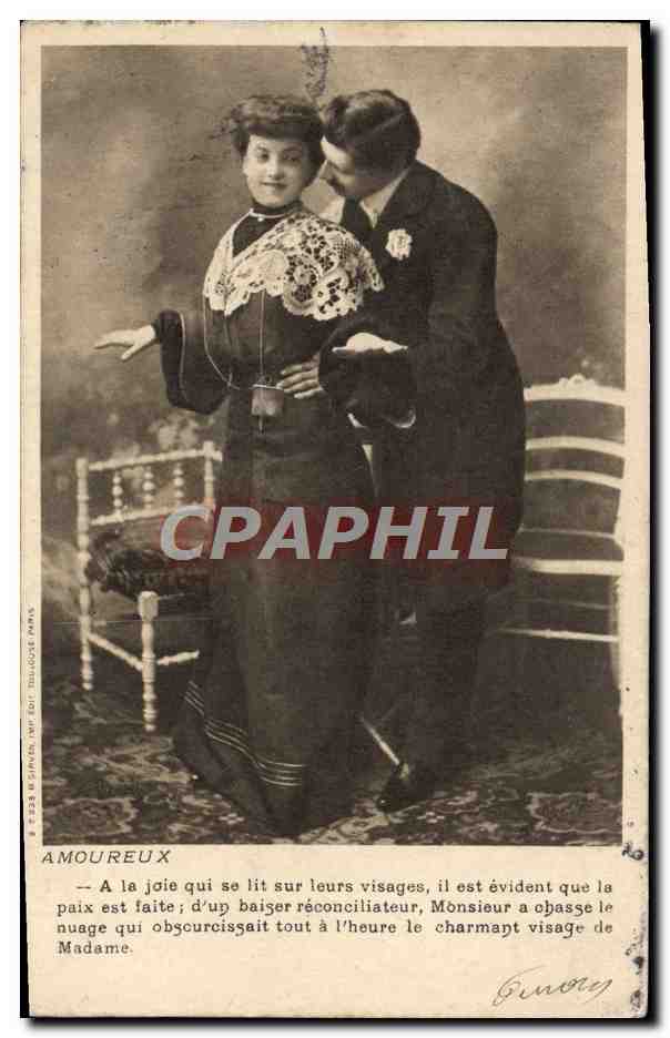 CPA Fantaisie Femme Amoureux