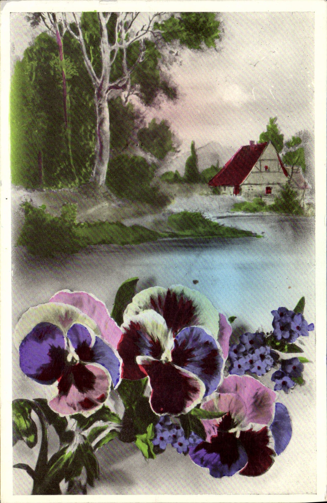 CPA Fantaisie Fleurs