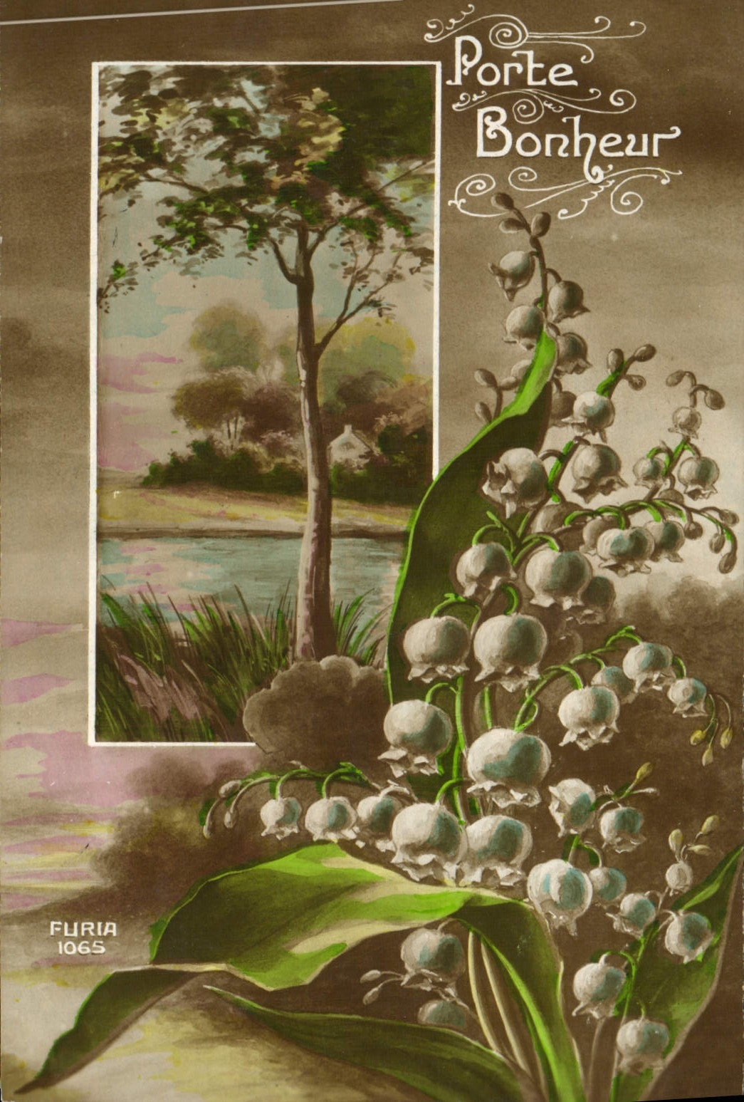 CPA Fantaisie Fleurs Muguet