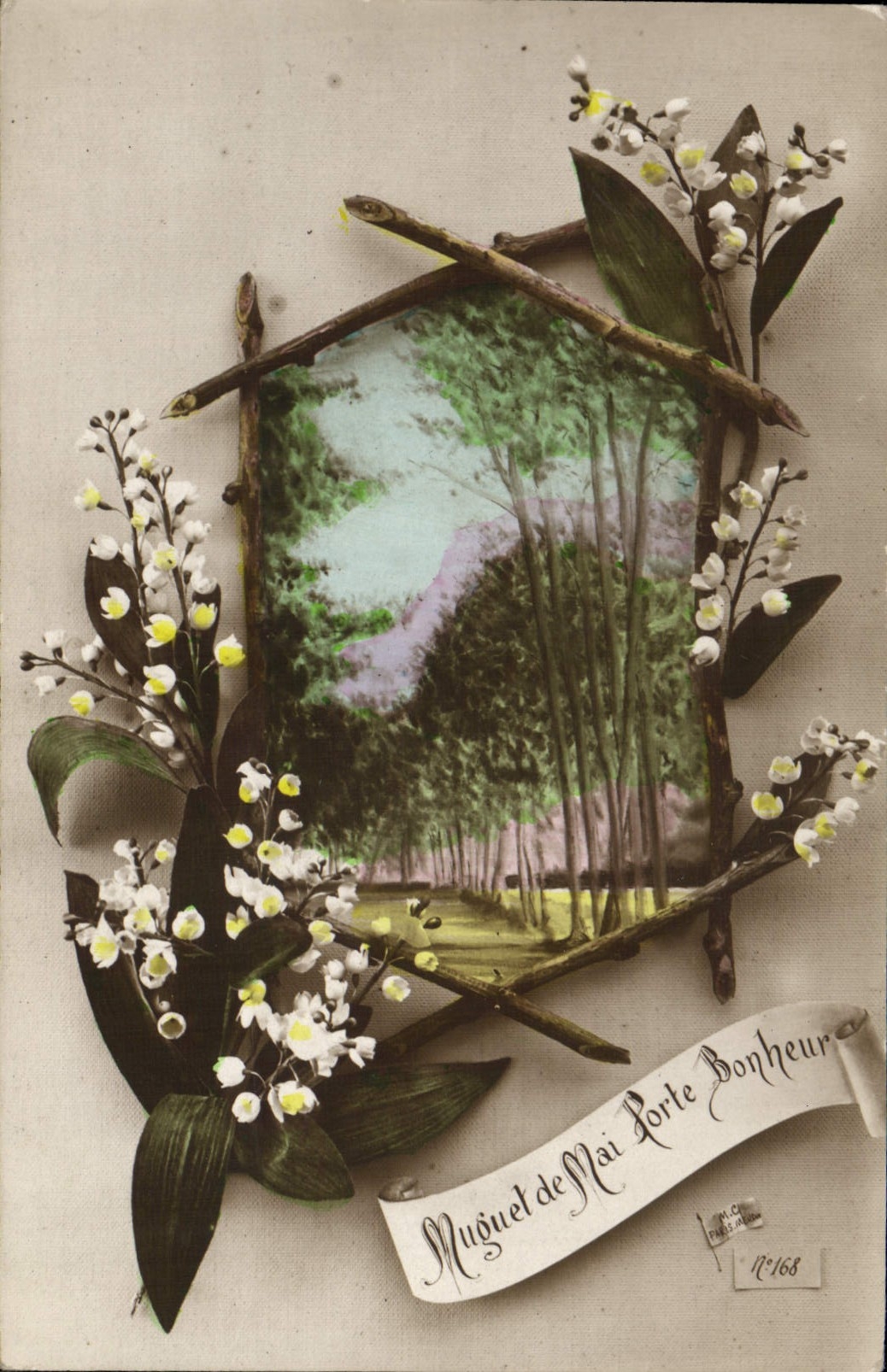 CPA Fantaisie Fleurs Muguet