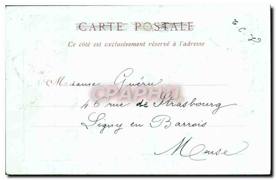 CPA Fantaisie Robert Retour du pelerinage a la Madone de l'Arc  — Verso