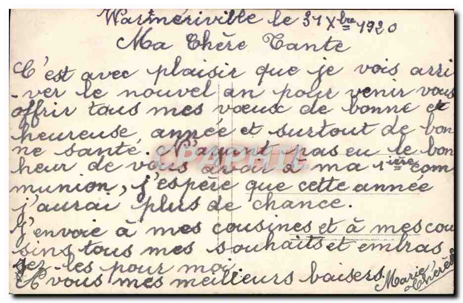 CPA Fantaisie Enfant — Verso
