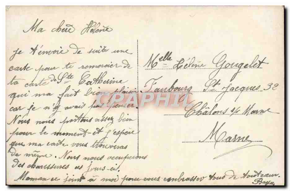CPA Fantaisie Femme Fleurs — Verso