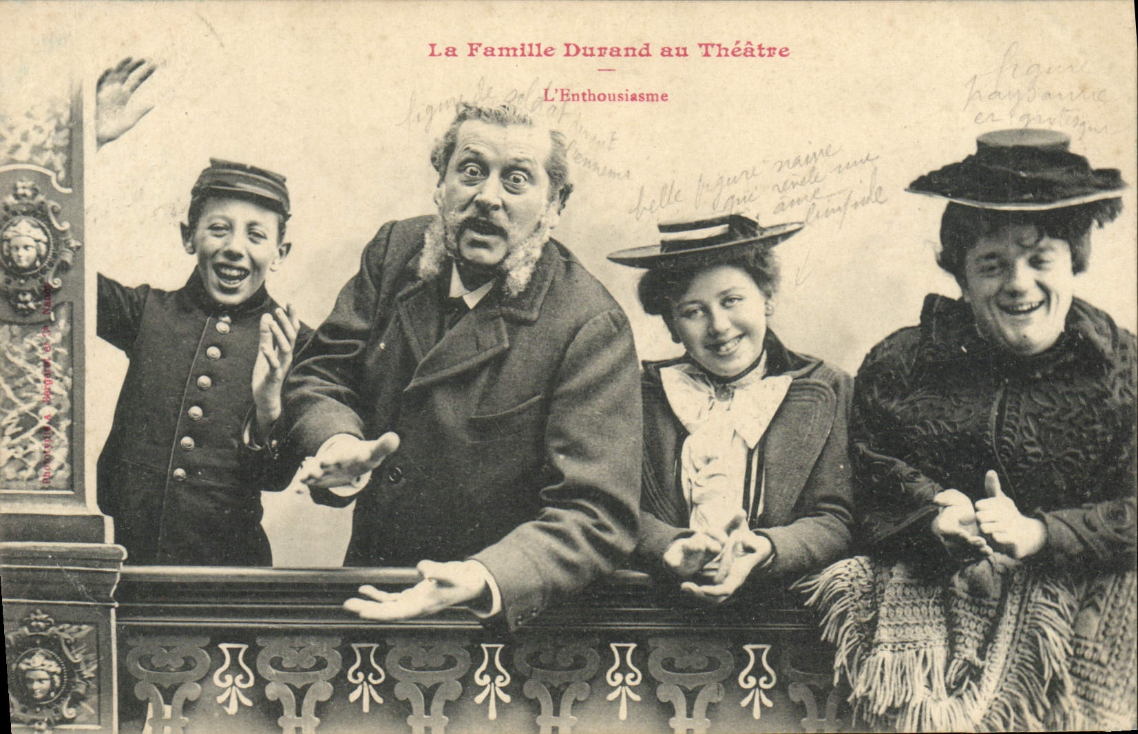 La Famille Durand au Théâtre — L'Enthousiasme — Éditeur non visible