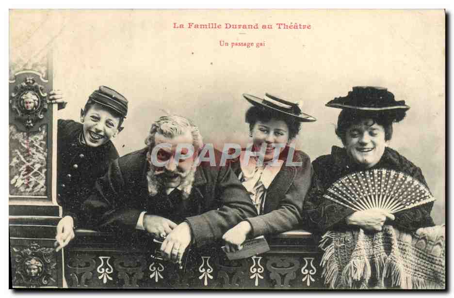 Die Familie Durand am Theater — Ein fröhlicher Auftritt — Verlag nicht sichtbar