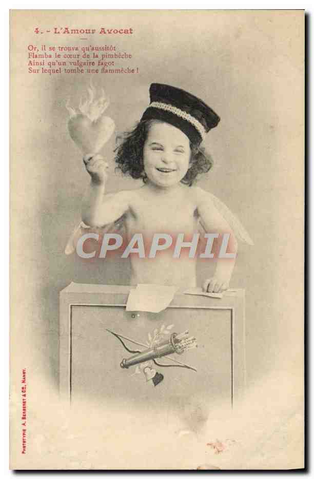 L'Amour Avocat — poème humoristique — Phototype A. Bessard & Cie, Nancy