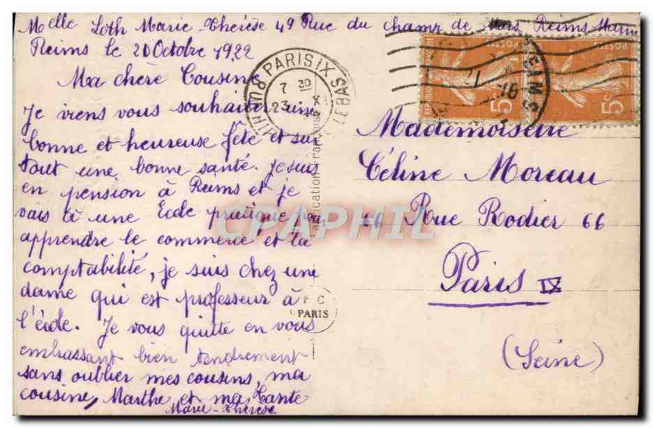 CPA Fantaisie Enfant  — Rückseite