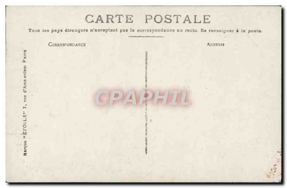Bouquet de violettes — édition illustrée — Marque 'ÉTOILE' 2, rue d'Amsterdam, Paris — Rückseite