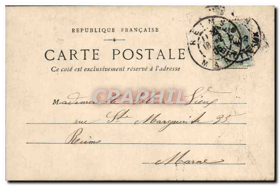 CPA Fantaisie Femme Petit Pierre Religieuse — Rückseite