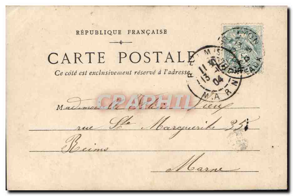 Escena de cuidado médico — Hermana Annette ejecuta la prescripción del Doctor — G. B. (editor) — Reverso