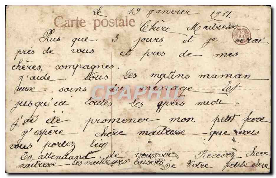 CPA Fantaisie Enfant Colombes — Verso