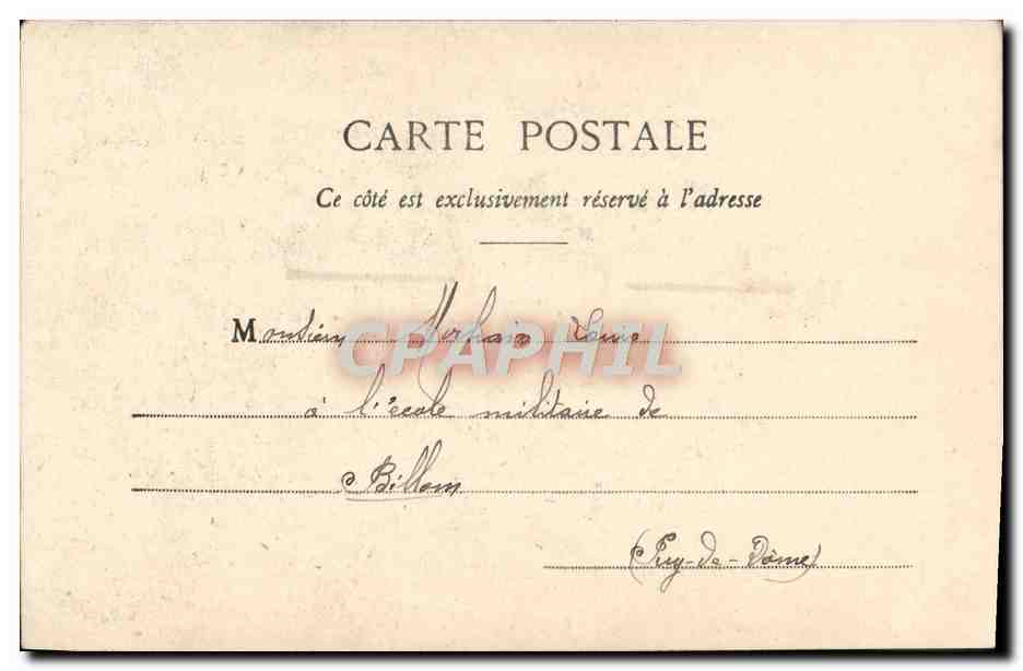 Michel Strogoff — scène van de opera — Fototypie A. Burgeret et Cie, Nauzy — Achterkant