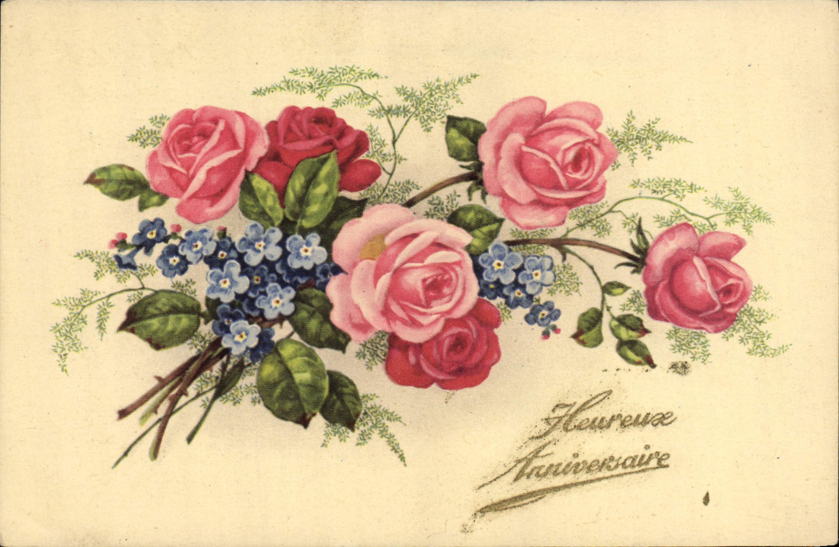 CPA Fantaisie Fleurs