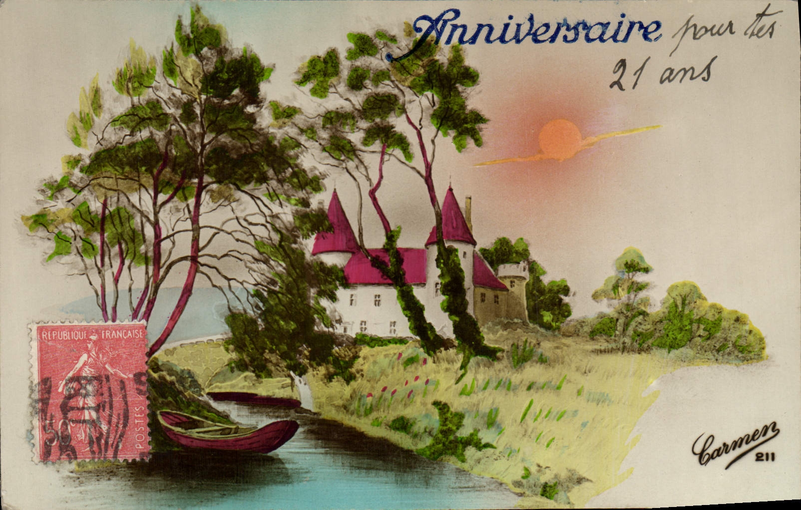 CPA Fantaisie Fleurs