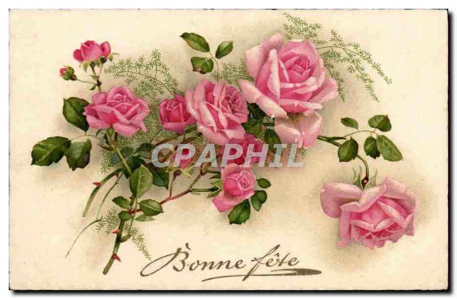 CPA Fantaisie Fleurs 