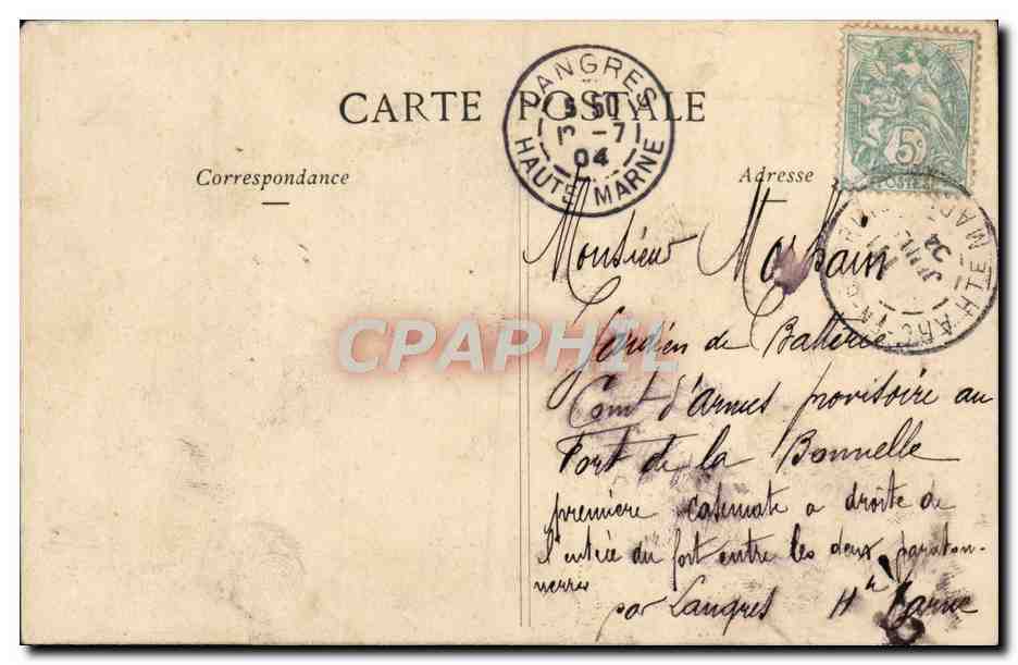 CPA Fantaisie Enfants Bouquet de fete — Verso