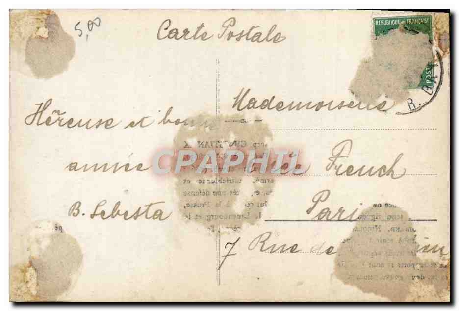 CPA Fantaisie Enfant Poupee — Verso