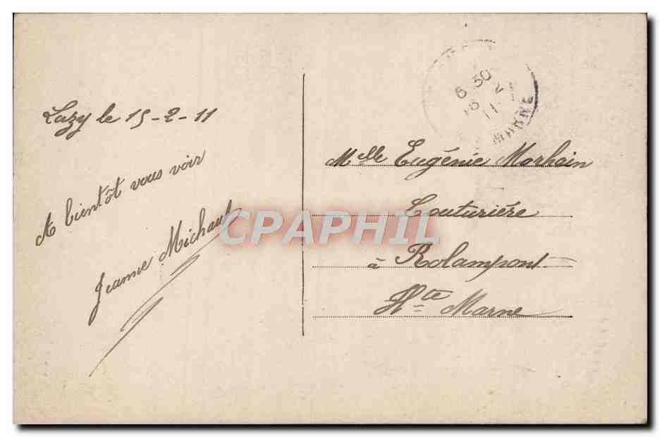 Femme avec colombe — Alllys, 640 — Souvenir — Verso