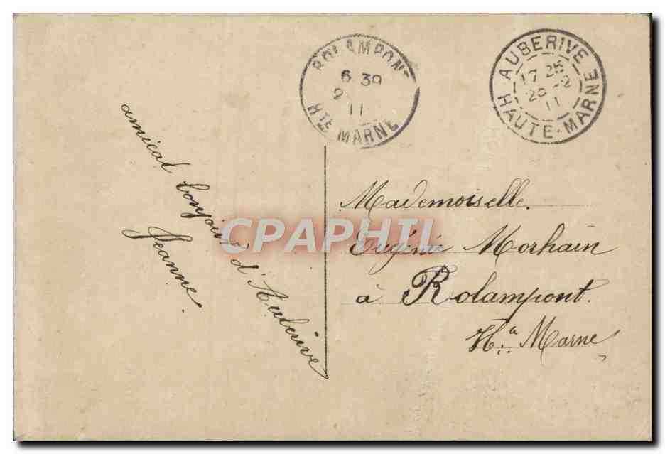 CPA Fantaisie Femme  — Verso