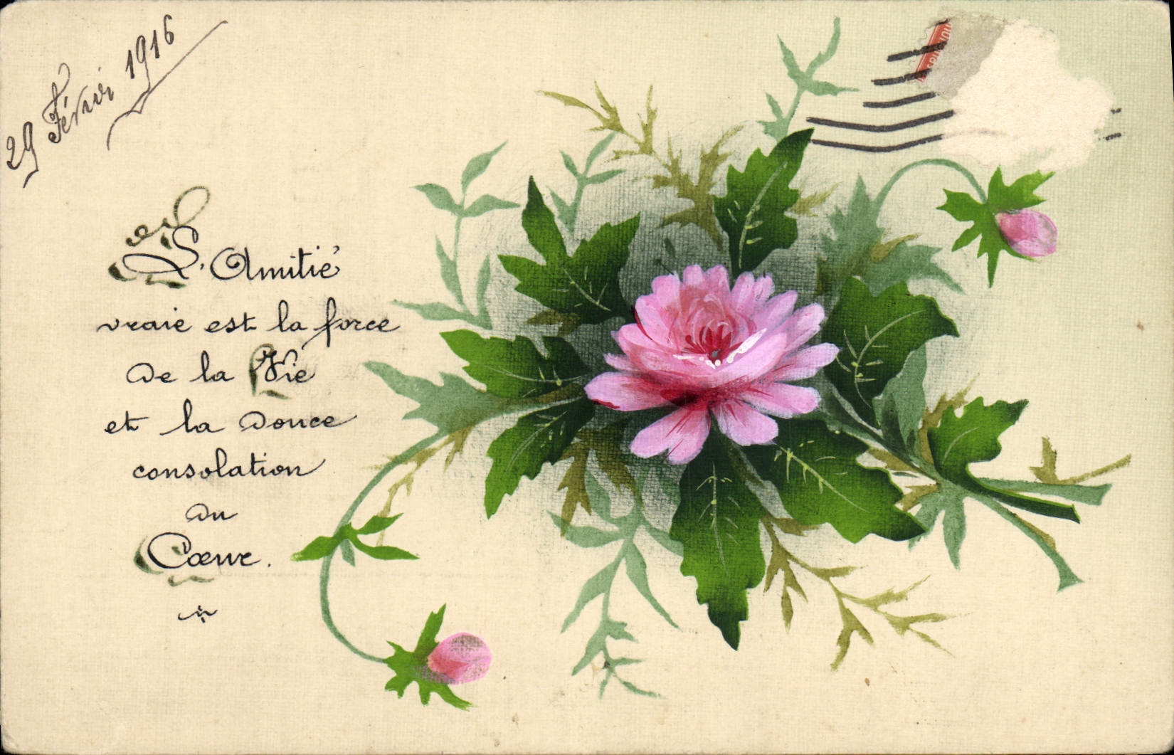 CPA Fantaisie Fleurs