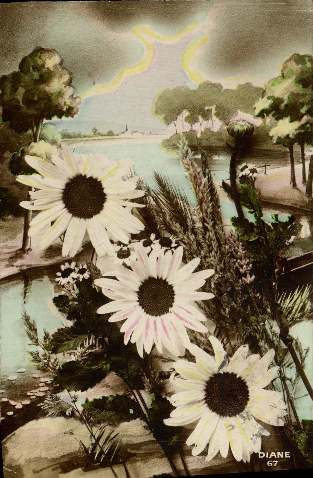 CPA Fantaisie Fleurs 