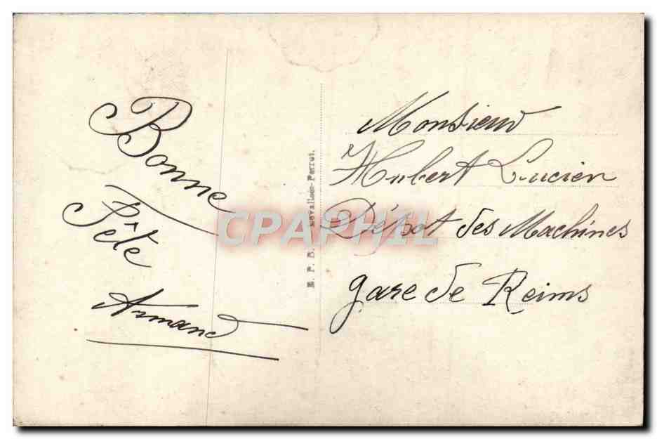 CPA Fantaisie Fleurs  — Verso