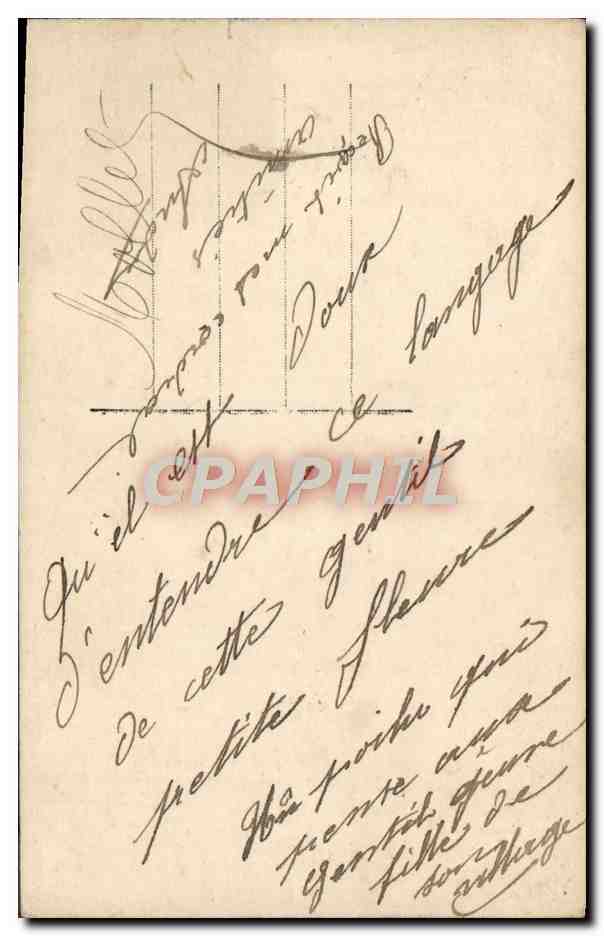 CPA Fantaisie Femme Fleurs  — Rückseite
