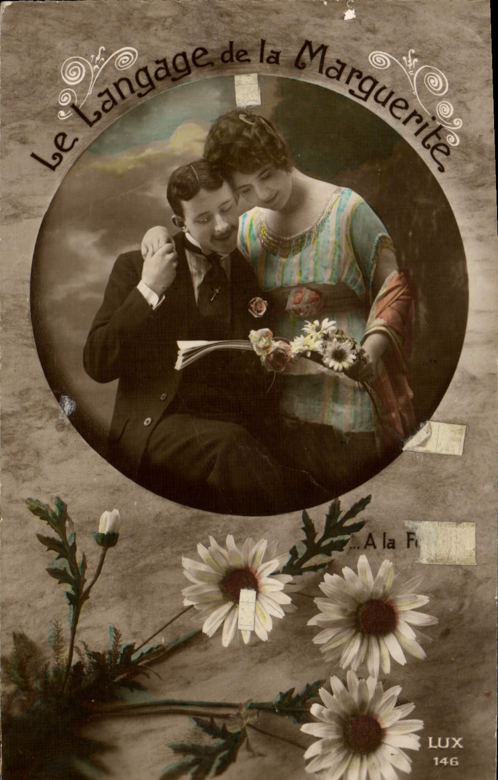CPA Fantaisie Femme Fleurs